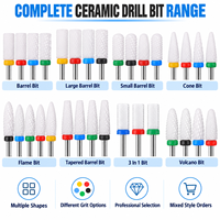 LOGO personnalisé 3/32 "forets à ongles en céramique fraisage manucure pédicure Cutter fichier électrique Machine accessoire outils