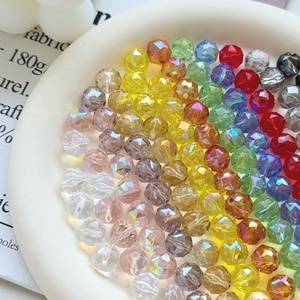 Handgefertigte 10mm Blumenkugel Kristallglasperlen DIY Kleidungszubehör Handyketten Galvanisierte Perlen Lampwork-Glas - Product Image 1