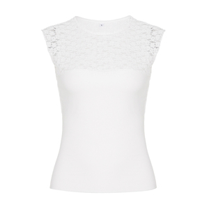 เสื้อยืดลูกไม้สไตล์ Y2K สำหรับผู้หญิง แขนสั้น สีพื้น น่ารัก สบายๆ เหมาะสำหรับใส่ในฤดูร้อน ขายส่ง - Product Image 6