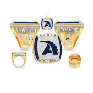 Créez votre propre design Bague de champion en métal en alliage de zinc de taille personnalisée Bague en métal de tournoi - Product Image 3