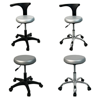 Fauteuil de consultation moderne pour clinique et hôpital, en acier inoxydable, avec coussin en mousse à mémoire de forme, base coulissante portable et mobile, réglable en hauteur, pour usage dentaire