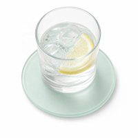 Sous-verres en verre personnalisables par sublimation, tapis à boissons à surface lisse pour la protection des tables, cafés et cadeaux promotionnels