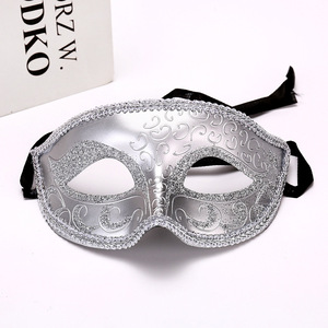 Máscara de media cara de alta gama Little Beauty, estilo princesa retro, para disfraz de jazz, con patrón pintado, cabeza plana, para fiesta de Halloween - Product Image 4