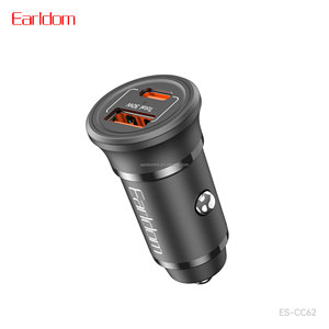 Cargador de coche portátil Earldom 30W PD QC3.0 de carga rápida compatible con Huawei/Xiaomi/Apple/Samsung con protocolo de carga rápida completo. - Product Image 1