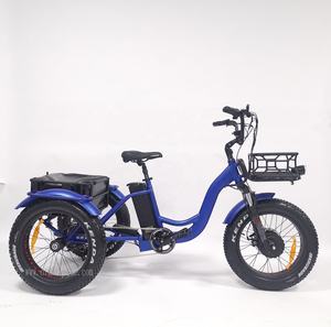 Vélo cargo électrique ebike vélo électrique à 3 roues tricycle électrique à gros pneus entraînement avant 750w/1000w vélo de livraison électrique Suron - Product Image 3