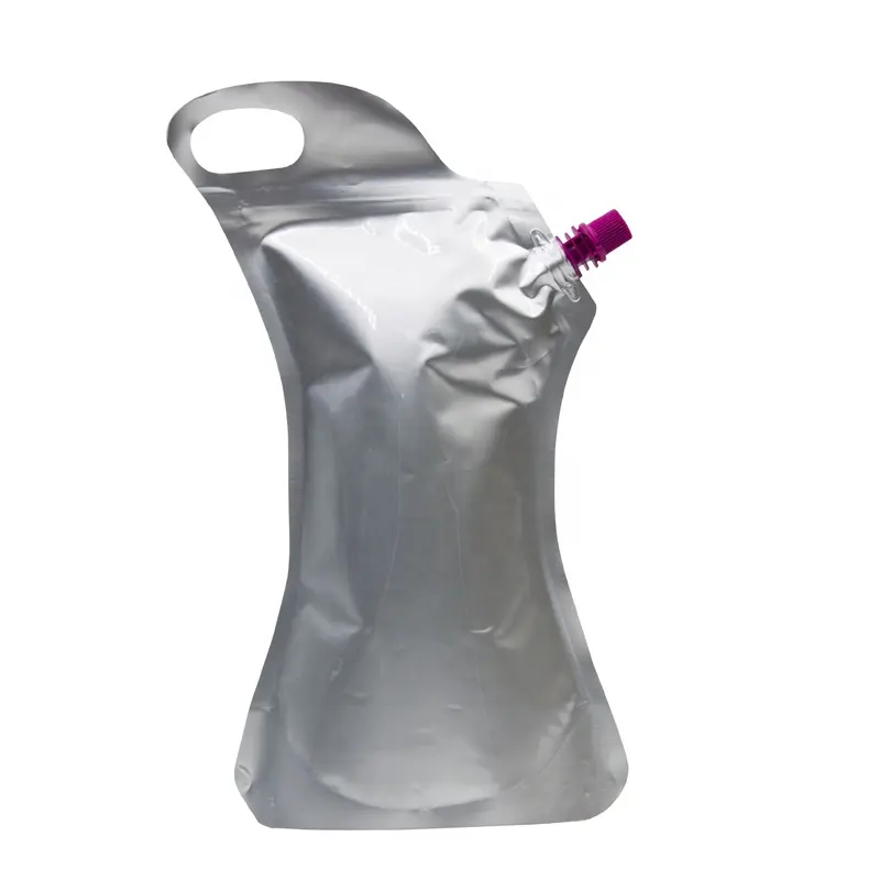 カスタマイズされたアルミホイル包装詰め替え液体フルーツジュースプラスチック注ぎ口ポーチ飲み物用バッグ