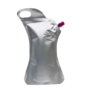 定制铝箔包装再填充液体果汁塑料喷口袋饮料袋