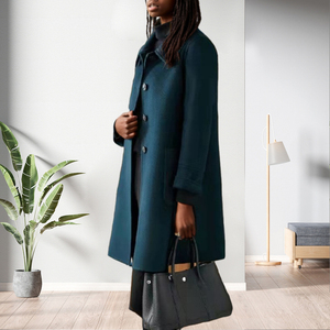 เสื้อคลุมคาร์ดิแกนแฟชั่นผู้หญิง แขนยาว สีพื้น ทรงเข้ารูป ขนาดกลาง สำหรับฤดูใบไม้ร่วงและฤดูหนาว - Product Image 5