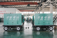 Generador Eléctrico Portátil Diésel Trifásico Industrial de Respaldo, 80KVA, 100KVA, 150KVA, Silencioso e Insonorizado para Aplicaciones en Exteriores
