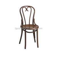 Wiener Stil Mahagoni Holz Bentwood Thonet Stuhl für Hochzeiten Edelstahl Rattan Thonet Esszimmers tuhl für Bauern häuser