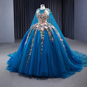 Rsm231053 Nouvelle Robe de Soirée Longue pour Femme, Style A-Line, avec Appliques et Châle, pour Banquet et Fête - Product Image 4