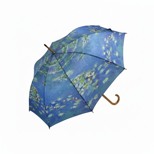 Parapluie de saut en bois AU-02226 Design d'art "Nénuphars II" de Monet - Product Image 1