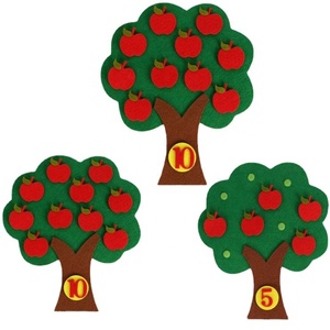 1-10 juguete educativo de <span class=keywords><strong>Montessori</strong></span> rompecabezas para niños hecho a mano DIY juguete jardín zanahoria Apple árbol encuentro enseñanza Digital - Product Image 3
