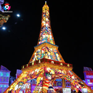 Lanterne di seta all'aperto cinesi a buon mercato prezzo rondine lanterne per feste decorazioni per bambini scuole parchi di divertimento - Product Image 1