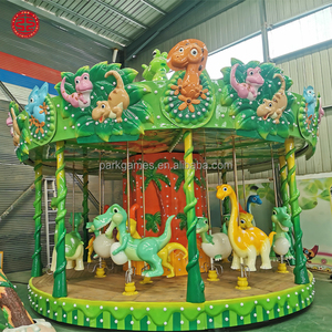 Manèges pour enfants sur le thème des dinosaures, carrousel de fête foraine, équipement d'amusement pour parcs d'attractions, fournisseur de manèges à vendre - Product Image 6