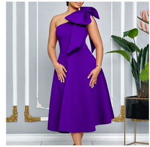 Của phụ nữ ăn mặc đầu gối dài Evening Đảng Dresses cộng với kích thước ăn mặc giản dị - Product Image 4