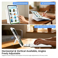 Casing iPad dengan Touchpad, Stand Tablet Lepas Pasang, Tombol Scissor Backlit 78-Key, Koneksi Nirkabel BT Multi Perangkat, Desain Tipis