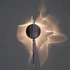 Applique Murale LED Moderne Simple à Effet Ombre, Orientable, Design Ondulé, pour Salon, Chambre, Escalier, Couloir, Ambiance - Product Image 5