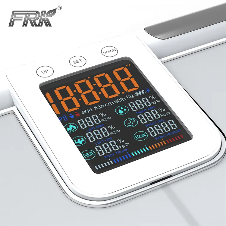 2024 nuevo producto uso Sensor de alta precisión medición profesional 180KG 8 electrodos Escala de grasa corporal