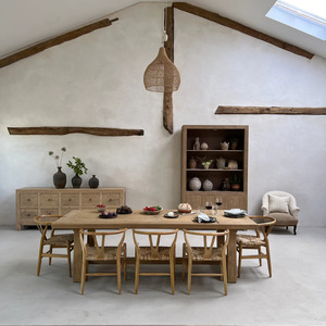Banco de Madera Maciza de Estilo Rústico Moderno para Interiores, Mueble para Comedor, Entrada, Sala de Estar, con Acabado de Alta Calidad - Product Image 1