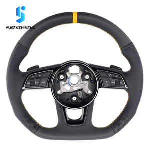 Volant sport en cuir rouge personnalisé pour <span class=keywords><strong>Audi</strong></span> A1 A3 8P A5 A6 C6 Q5 B8 A7 C8 B9 S5 B8.<span class=keywords><strong>5</strong></span> A4 RS6 SQ5 S5 TT MK3 RS7 A8L D4 <span class=keywords><strong>Q</strong></span> - Product Image 4