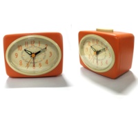 Petit réveil à cloche normale à quartz vintage avec mouvement d'horloge HD 1688 pour les enfants et les personnes âgées