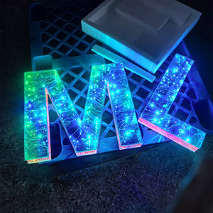 Letrero LED con Pantalla de Caracteres RGB a Todo Color, Transmisor, de Pie para Interiores, para Bares, KTV y Eventos - Product Image 4