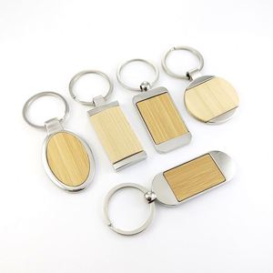 Promotional Blank Souvenirs Custom Metal <b>Keychain</b> <b>Personalized</b> Wholesale Wood Keyrings Business Advertising Promotional Gifts - Product Image 1