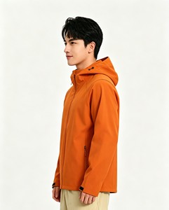 <span class=keywords><strong>Chaqueta</strong></span> Softshell <span class=keywords><strong>Impermeable</strong></span>, Cortavientos y Transpirable Unisex con Capucha, de Una Sola Capa, con Bolsillos con Cremallera para Viajes, Desplazamientos y Deportes - Product Image 2