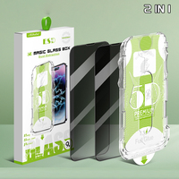 Original usine dépoussiérage Easyapp Anti-espion confidentialité verre trempé protecteur d'écran 28 degrés Anti espion écran téléphone verre