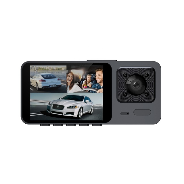 HD 1080P Dashboard Camera 3 Lens Front Inside and Rear Auto Camera Recorder S1 Car Road Camera