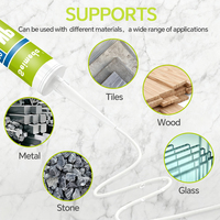 Mastic silicone neutre transparent anti-UV pour fenêtres et portes, étanche et résistant aux intempéries, pour la construction