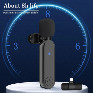GAW-3GB <span class=keywords><strong>2</strong></span> Trong <span class=keywords><strong>1</strong></span> Xách Tay Cắm Và Chơi Không Dây Lavalier Microphone Giảm Tiếng Ồn Âm Thanh Video Ghi Âm Mini Microphone - Product Image 4