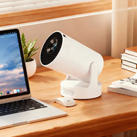 Mini Proyector Ultra Portátil HY300, Tiro Corto 0.8:1 para Espacios Pequeños, Android TV con LED de 30,000 Horas, Entretenimiento para el Dormitorio