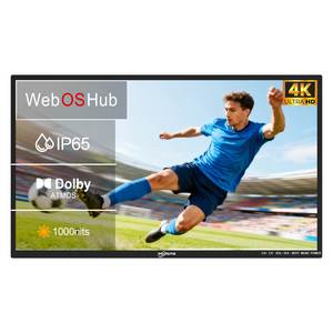 ทีวีกลางแจ้ง 4K UHD ขนาด 55 นิ้ว/65 นิ้ว พร้อม <span class=keywords><strong>LG</strong></span> <span class=keywords><strong>WebOS</strong></span>, กันน้ำ IP65 ความสว่าง 2500nits สำหรับบาร์และสวนในบ้าน จัดส่งฟรี มีสินค้าในสหรัฐอเมริกา - Product Image 1