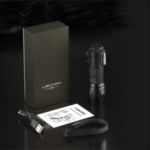 Encendedor de cigarrillos 2021, encendedor de arco resistente al agua, encendedor de cigarros electrónico recargable USB personalizado con linterna - Product Image 6