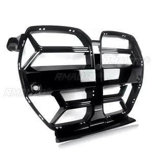 Rejillas Delanteras para BMW G80 G81 M3 G82 G83 M4 2021-2023, Estilo Fibra de Carbono, Color Negro Brillante, Rejilla para Capó con ACC - Product Image 2
