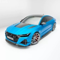Kit carrosserie pour Audi RS7, style RZ, en fibre de carbone, comprenant lèvre avant, jupes latérales, diffuseur et spoiler, fixation par boulons, ajustement parfait à 100%