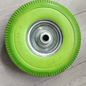 Roue en PU robuste 4.10/3.50-4 pour chariot - Product Image 1