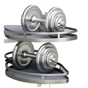 Panier coulissant d'angle Cooper à double couche rotatif avec poignée pour armoires de cuisine, organisateur de pots à épices, taille L - Product Image 4