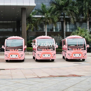 รถบัสชมวิวไฟฟ้าสีชมพูสำหรับสถานที่ท่องเที่ยวในสวนสนุก - Product Image 1