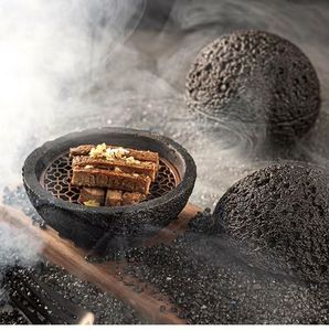 Creative Planet Bowl Volcanic Bowl Ball <b>Black</b> Tableware for Appetizers Sashimi Dry Ice <b>Plate</b> Dishes for Restaurant - Product Image 2