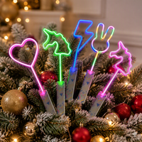 Nouvelle Baguette Lumineuse LED en Forme de Cœur de 45 CM, Clignotante et Colorée, pour Concerts, Fêtes et Événements, Vente en Gros