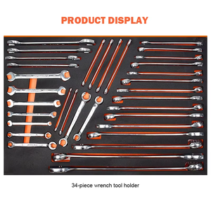 مجموعة أدوات يدوية احترافية جديدة مكونة من 258 قطعة، عربة أدوات فولاذية معزولة VDE بـ 7 أدراج وأرجل قابلة للتعديل، مقاس 54×68 سم - Product Image 3