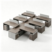 Table de bureau moderne et simple pour entreprise, poste de travail pour 1, 2, 3, 4 ou 6 personnes