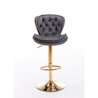 Tabourets de bar modernes et pivotants en velours et or, hauteur réglable pour chaises de salle à manger, tabouret de pub, chaise de bureau, meubles de salon