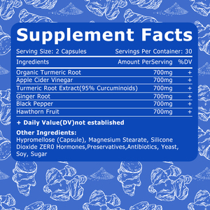 Cápsulas Veganas de Cúrcuma y Jengibre de Marca Privada con Raíz de Cúrcuma Orgánica y Vinagre de Sidra de Manzana para el Apoyo de la Salud del Corazón - Product Image 6