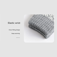 Best & Wecan — gants chauds d'hiver en coton tricoté à la main, avec Logo personnalisé et écran tactile, en acrylique thermique, à la mode