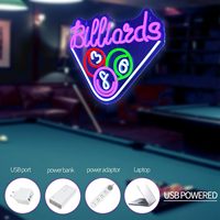 Enseigne néon personnalisée lumière LED pour billard tennis de table jeux de casino pour la maison mariage bars pubs événements d'affaires centres commerciaux