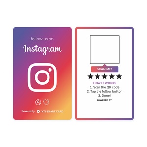 Carte de visite NFC personnalisable avec code QR programmable pour réseaux sociaux et avis clients – Prix usine YTS - Product Image 3